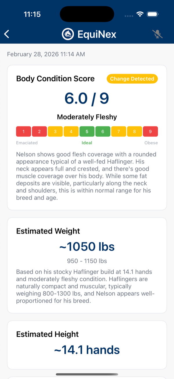 AI Body Condition Scoring