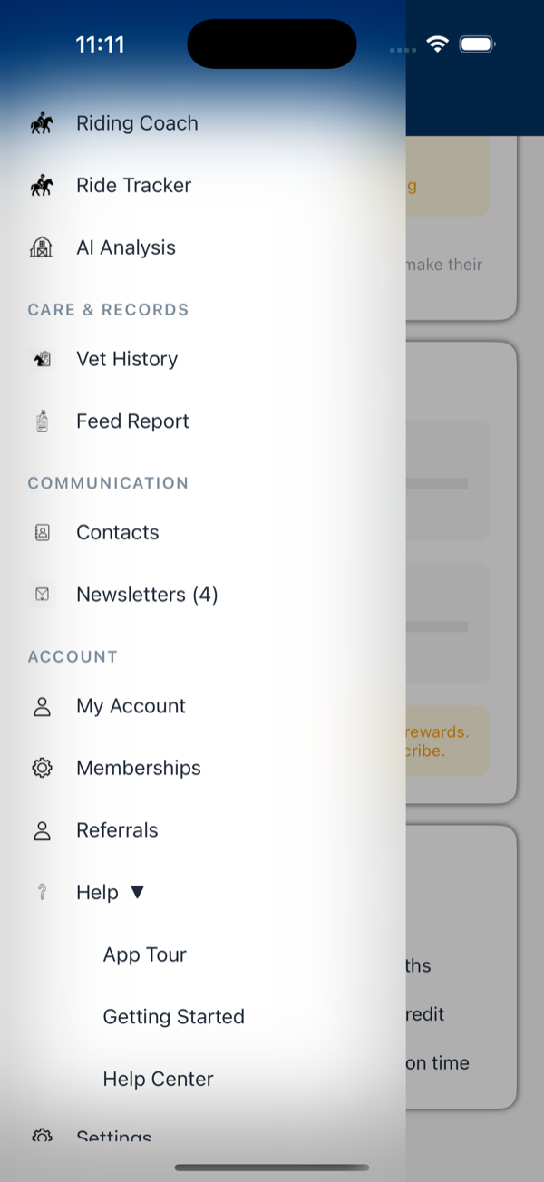 Full app navigation